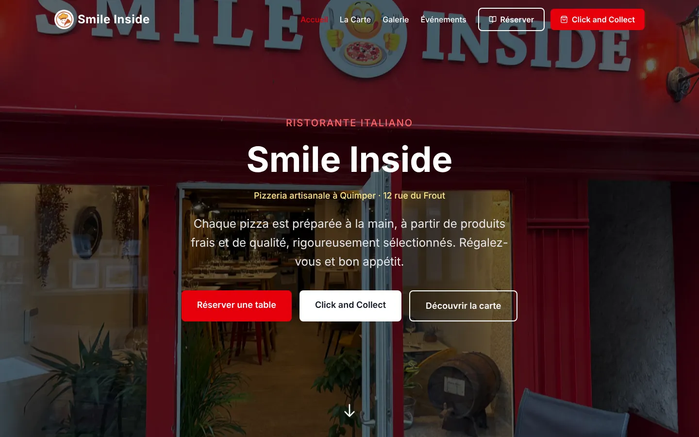 Aperçu du site Smile Inside, réalisé par MLJ Digital